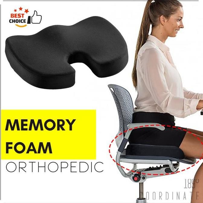 ALAS DUDUK KURSI KANTOR BANTAL NYAMAN EMPUK ORTHOPEDIC SEAT CUSHION