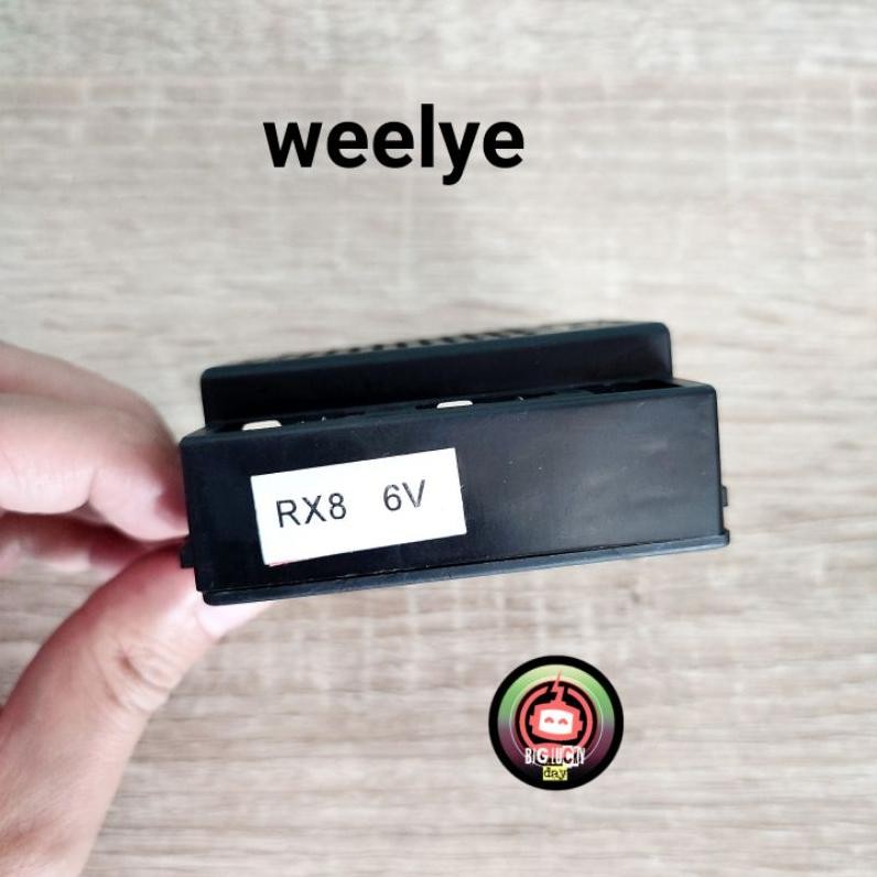 Premium Receiver Weelye Rx8 6V 7Pin Soket Biru Mobilan Aki Modul Ic Reseiver Reciver Rx 8 6Volt 7 Pi
