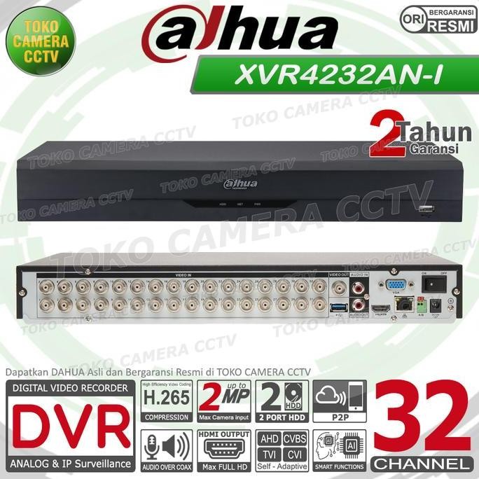 TERMURAH - DVR RECORDER CCTV DAHUA 32 CHANNEL CCTV DAHUA 32CH 2MP