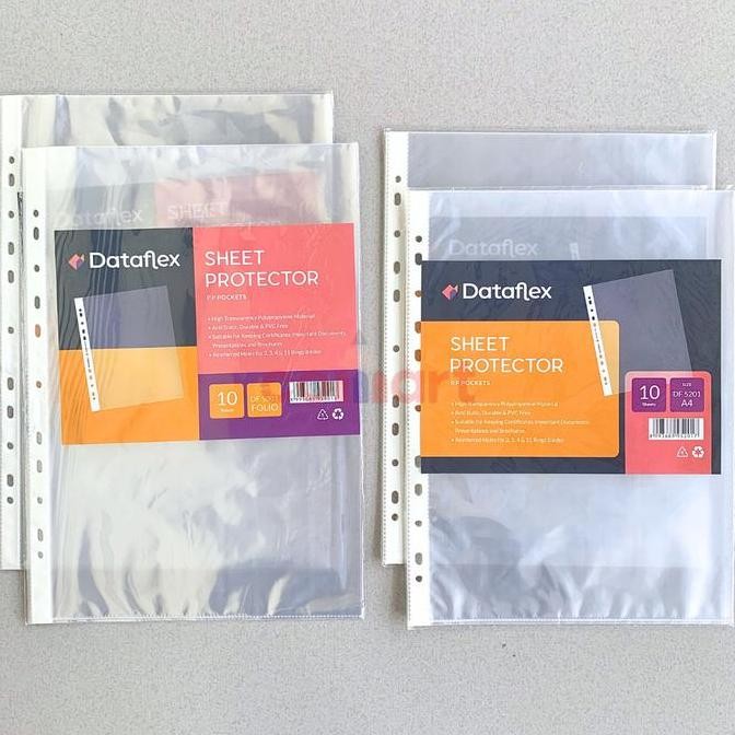 

100 Lembar Sheet Protector Dataflex / Plastik Binder A4 / Folio Co