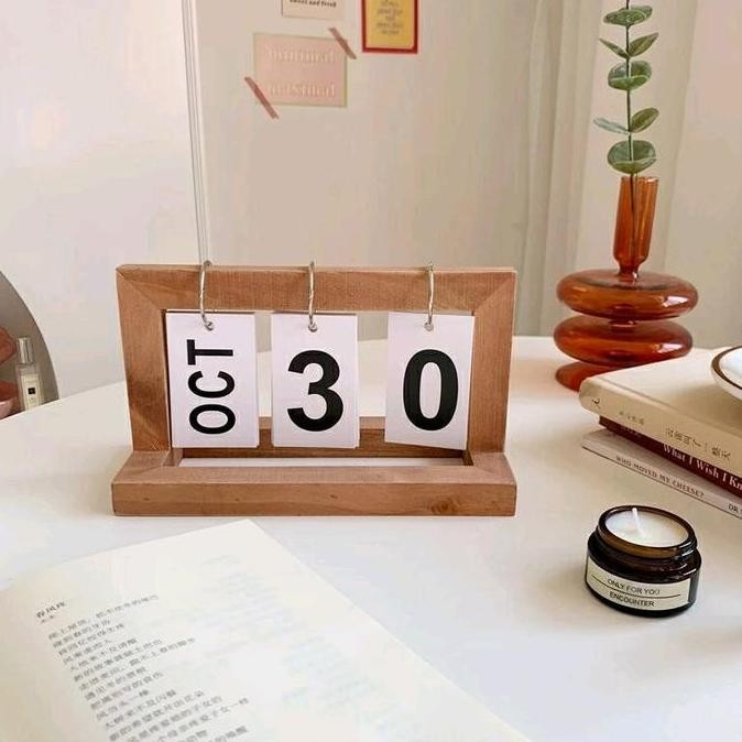 

Kalender Kayu Abadi Dekorasi, Minimalis (220913) Co