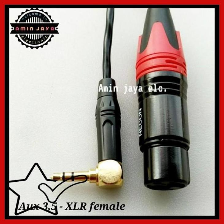 [IWS] JACK XLR FEMALE TO JACK MINI STEREO 3,5 MODEL L