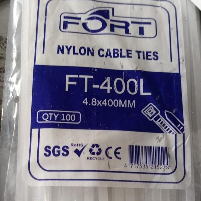 

Kabel Ties Cv 400 4.8Mm Kurus Isi 100 Pcs ( Cable Tie / Ties ) Cv400 4.8 Mm Putih Dv /Fort Nylon Cable Ties Co