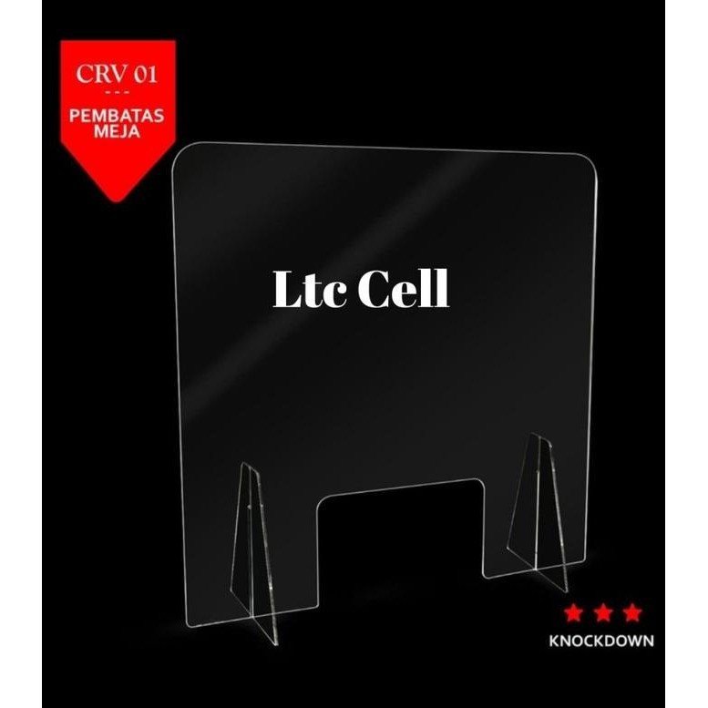 

Sekat Acrylic 5Mm 100X80Cm Meja Partisi Teller Kasir Co