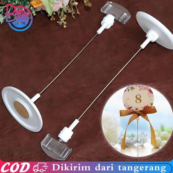 

Isi 10Set Table Number Menu Stand Tiang Nomor Meja Table Number Holder Tatakan Holder Foto Price Tag Co