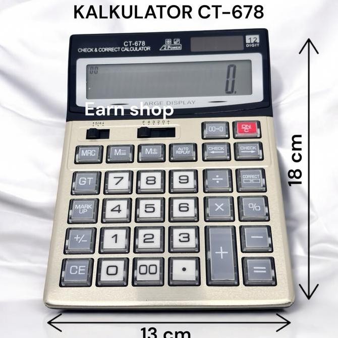 

Kalkulator Ctz Ct 678 Ct-718 Kalkulator Dagang 12 Digit Co