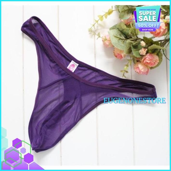 CELANA DALAM PRIA TRANSPARAN SEXY HOT G STRING LOW WAIST THONGS PRIA Y TERMURAH