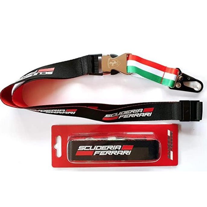 

Scuderia Ferrari F1 2019 Team Lanyard. Name Tag & Id Card Holder Co