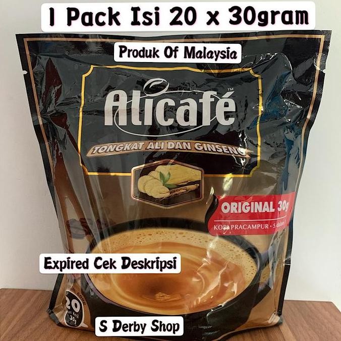 

Alicafe Tongkat Ali Ginseng Kopi Malaysia Instan Kualitas Terbaik Harga Termurah