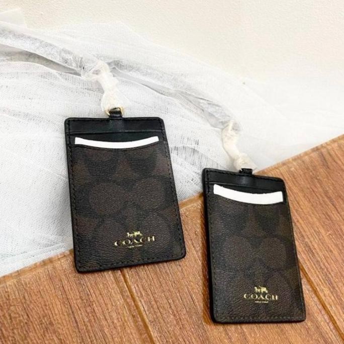 

Coach Id Lanyard Brown Black Original Co