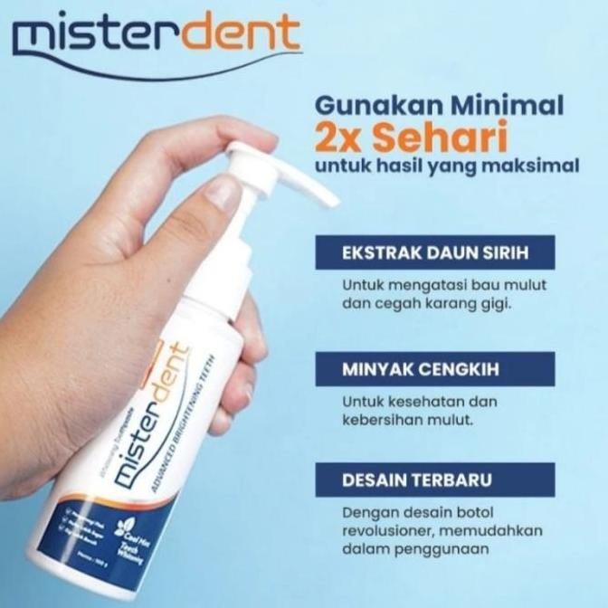 Misterdent Odol Pemutih Gigi & Penghilang Karang Gigi HM