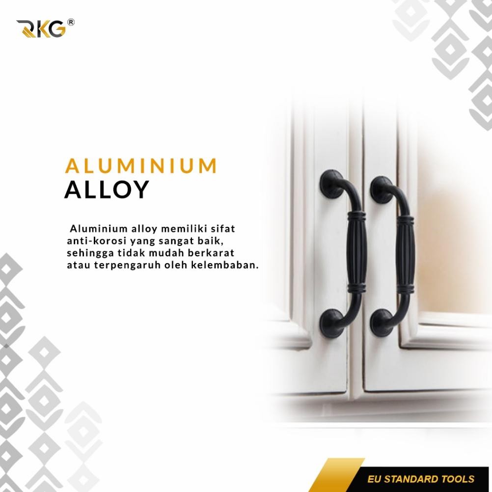 Tarikan Laci Coating Hitam | Handle Gagang Pintu Lemari | Handle Laci | Handle Lemari