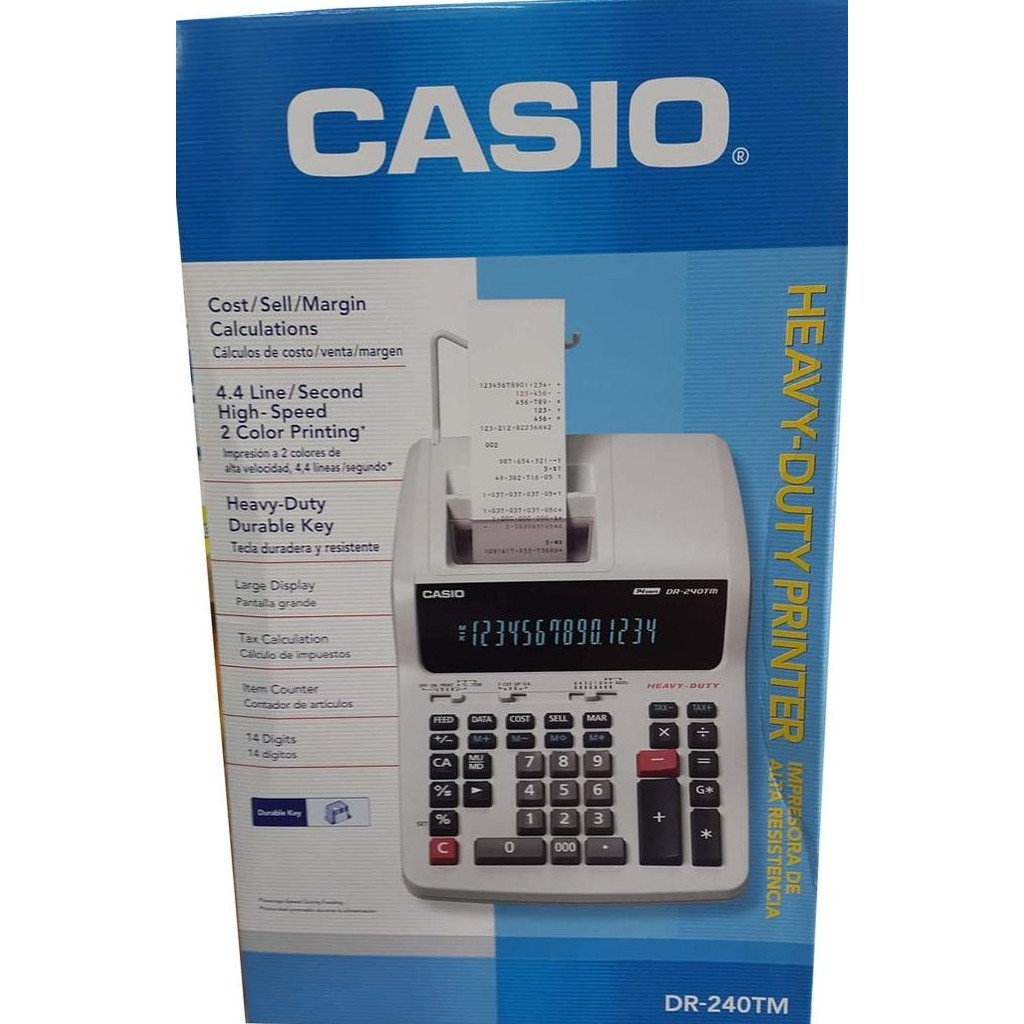 

Kalkulator Calculator Printing Casio Dr-240Tm Co