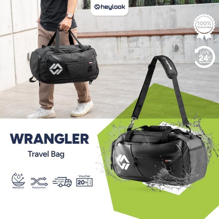 Travelbag Pria Wrangler Tas Gym Duffle Bag Tas Fitness Tas Futsal