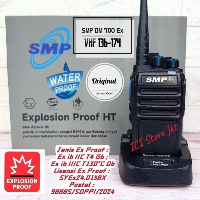 HT SMP DM700Ex / Ht SMP Dx 700 Ex VHF / HT explotion proof / Ht Gas Proof murah