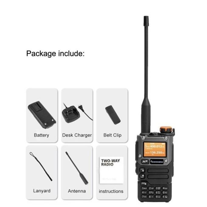 Quansheng UV K5 (8) HT Quanseng UVK6 Walkie Talkie Air Multiband AM FM Copy Frekuensi murah