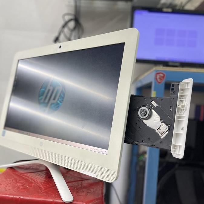 Cpu Pc All In One Hp 20-C302D Core I3-7100 Ram 4Gb Ssd 128Gb Mulus New Stok