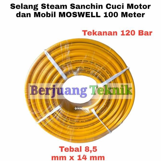 Selang Sprayer Steam Sanchin Cuci Motor Dan Mobil 100 Meter