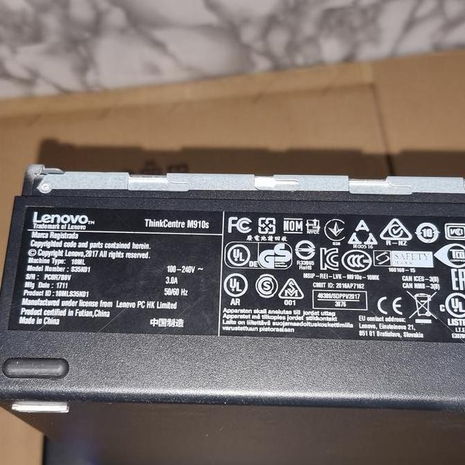 Lenovo M910S Core I5 7600-3,5 Ghz Mantap Tinggal Pakai Like New New Stok