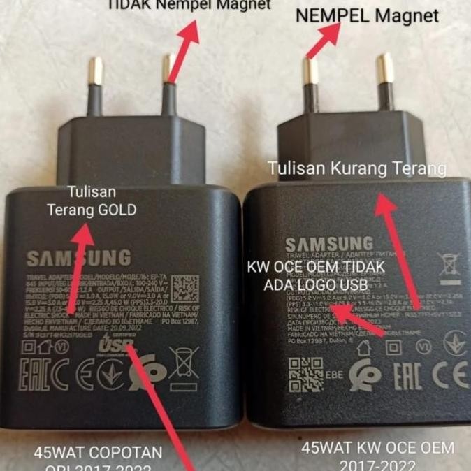 Charger Samsung Galaxy Copotan S23 S23 Ultra 45WAT