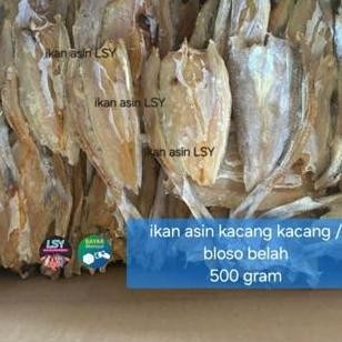 

Ikan Asin Kacang Kacang / Bloso Belah Super 500Gram