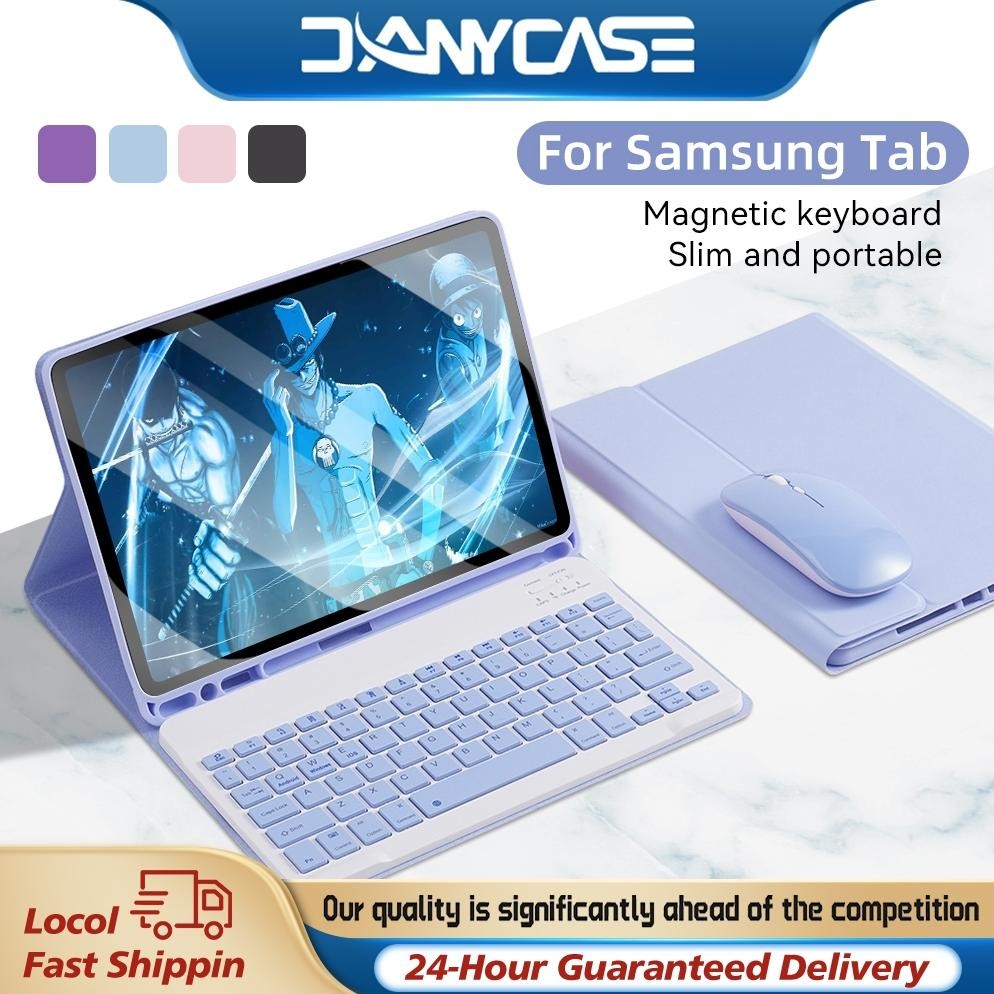 PROMO BULAN  DANYCASE Samsung case set Tablet Cover with Keyboard Mouse for Samsung Galaxy Tab A9 Pl