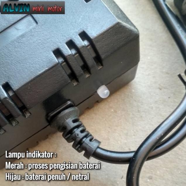 Premium Charger 24V Skuter Elektrik Mr.Jackie S899 S898 Scoopy Electric E-Scooter Selis Cas Casan Mr