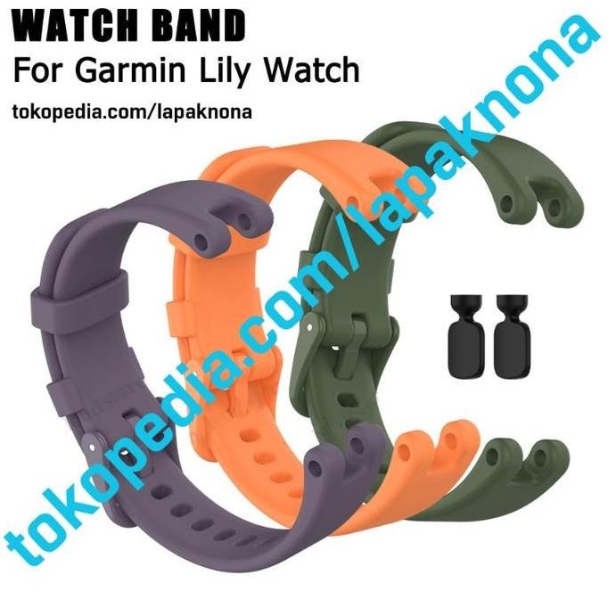 baru Strap Garmin LILY Tali Jam Tangan Silicone Sport Silikon Lembut lily