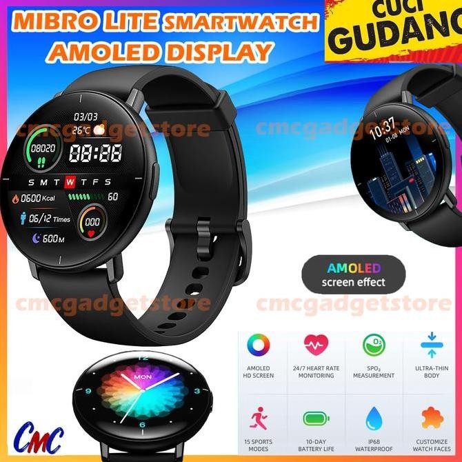 Mibro Lite Smartwatch Amoled Display 15 Mode Sport Alt Air X1 Band