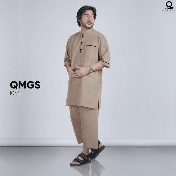 baru  Baju Gamis Pria Setelan Dengan Celana Qomishu Pakistan Dewasa Big Size