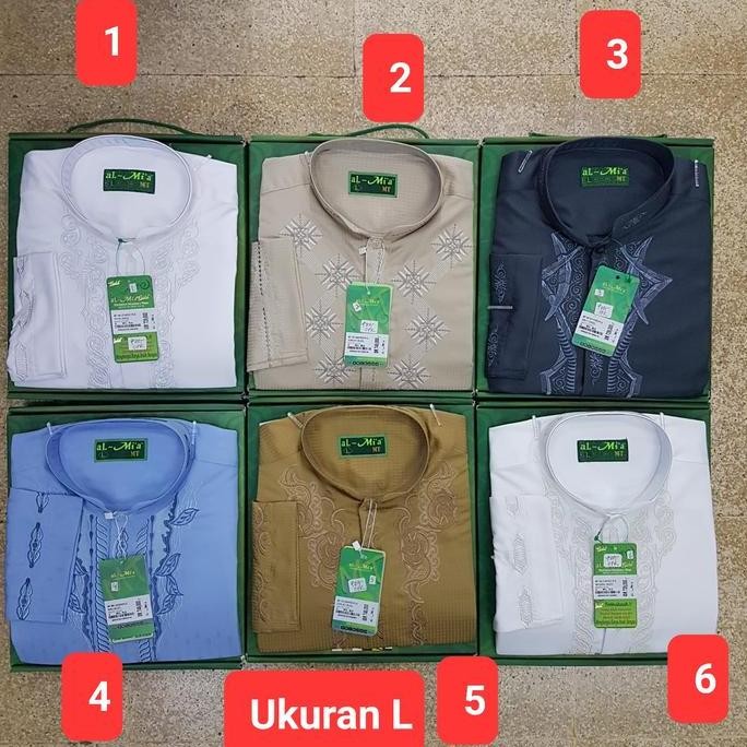 baru  Baju Koko Al Mia lengan panjang Almia Al-mia