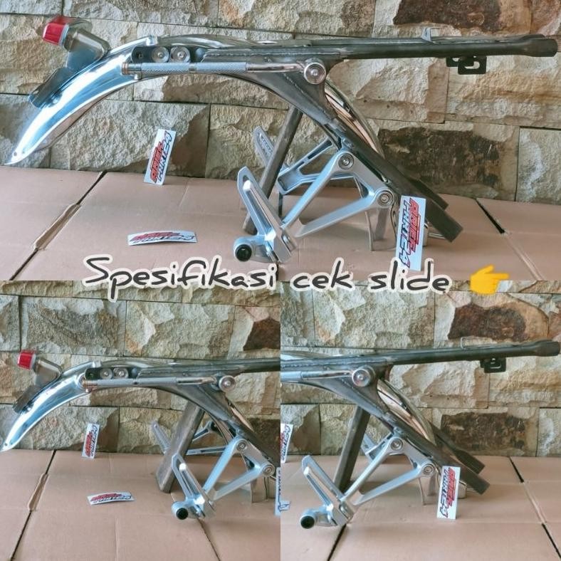 buntutan sambungan rangka cb tatanan handmade nganjuk set slebor import cb125 crom pres detail rapi