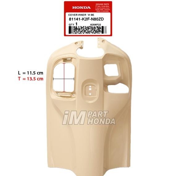 81141-K2F-N80ZD Cover Inner Dashboard Scoopy eSP K2F 2023 Krem Cream