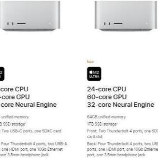 Apple Mac Studio 2023 M2 Max Ultra Chip 32Gb 64Gb 96Gb 512Gb 1Tb 2Tb New Stok