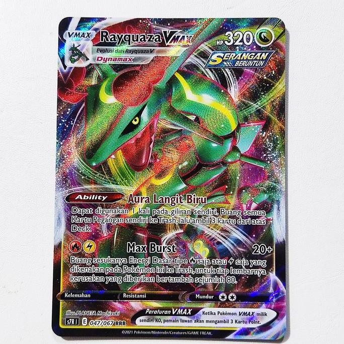 Rayquaza VMAX RRR 047/067 S7R - Kartu Pokemon Indonesia