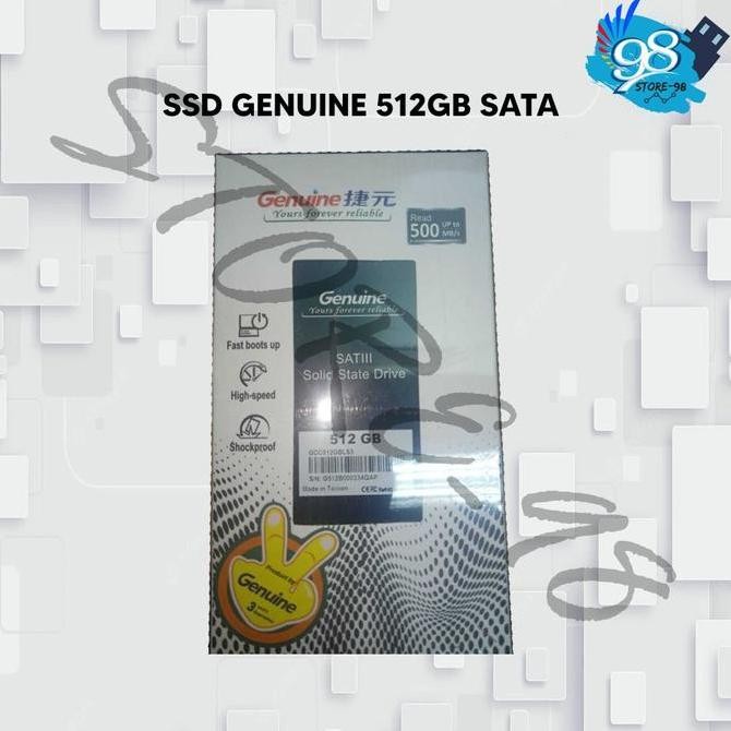 SSD Genuine 512GB SATA 3 - SSD 512 GB 2,5" sata 3 - 2,5 inch termurah