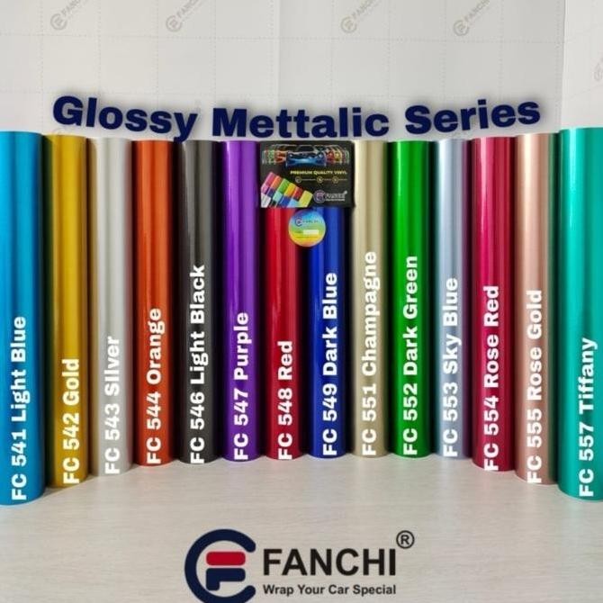 

[ROLL] Sticker Fanchi Glossy Candy Metallic metalik SERIES 50CM ROLL