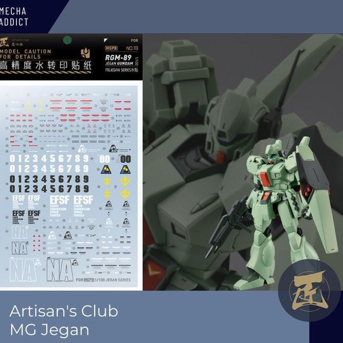 restock  Water Slide Decal MG Jegan By Artisans Club
