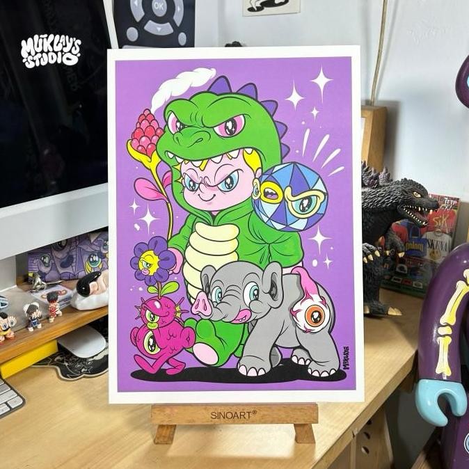 

restock !!! MUKLAY Artprint "Kaiju Series" (Godzilla)