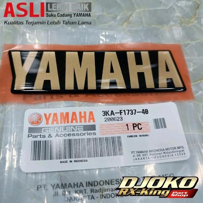 Emblem dop aki gold rx king 2002 original YGP 3KA-F1737-40