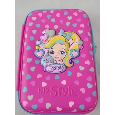 

My Style TM 2242 Lovely Girl Triple Hardtop Pencil Case Kualitas Original