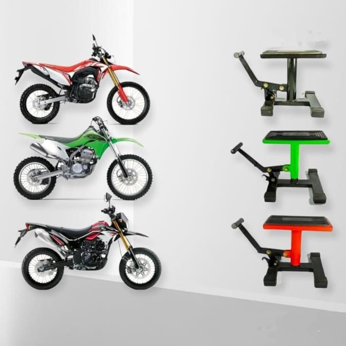Standar Pedok padock Jackstand Trail Cross Supermoto universal motor trail cros CRF  KLX Wr55