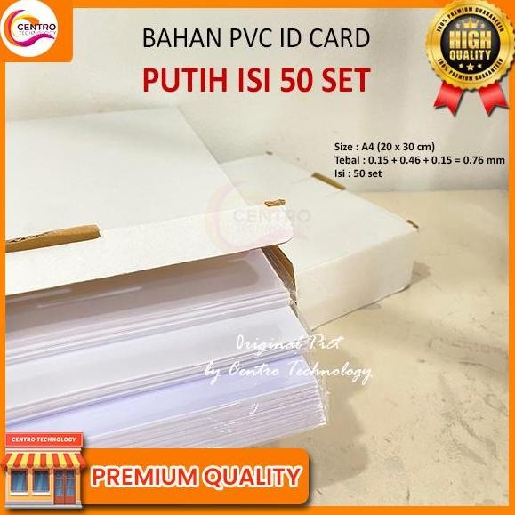 

READY Bahan Pvc Id Card a4 / Kartu Id card NEW