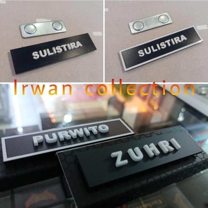 

READY name tag timbul terbaru terlaris NEW