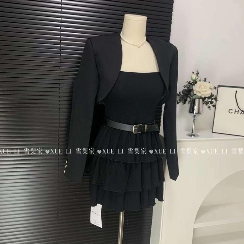 READY Dress Mini Kemben RumbaI Cape / Dress Tile Belt + Blazer Cape TERLARIS