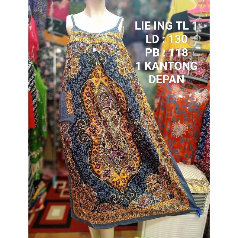 READY Daster Lie Ing Tali 1 Satu Jumbo Print LD 130 Cm TERLARIS