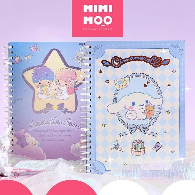 

READY MIMIMOO Buku Tulis Ring Book Motif Sanrio Cinnamoroll Kuromi NEW