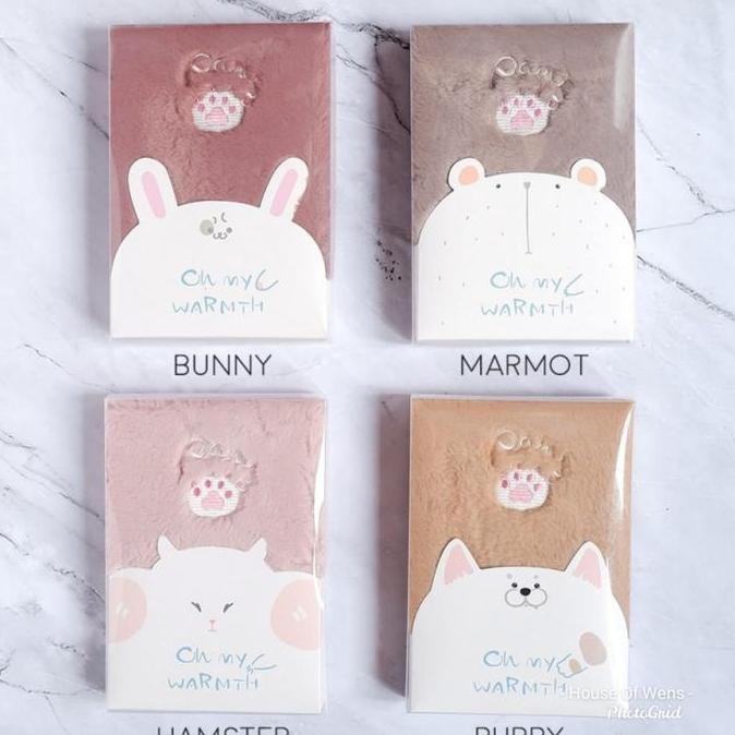 

READY MY WARMTH FUX COVER MIXED NOTEBOOK B6 - FLUFFY DIARY - CATATAN DIARY NEW