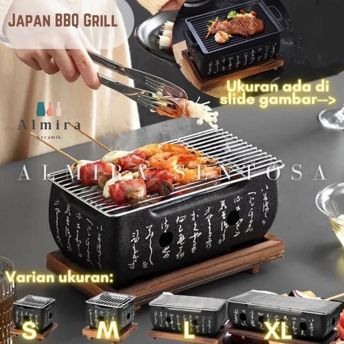 TERBARU - Japanese BBQ Grill XL | Hibachi Yakitori Grill| Panggangan Jepang