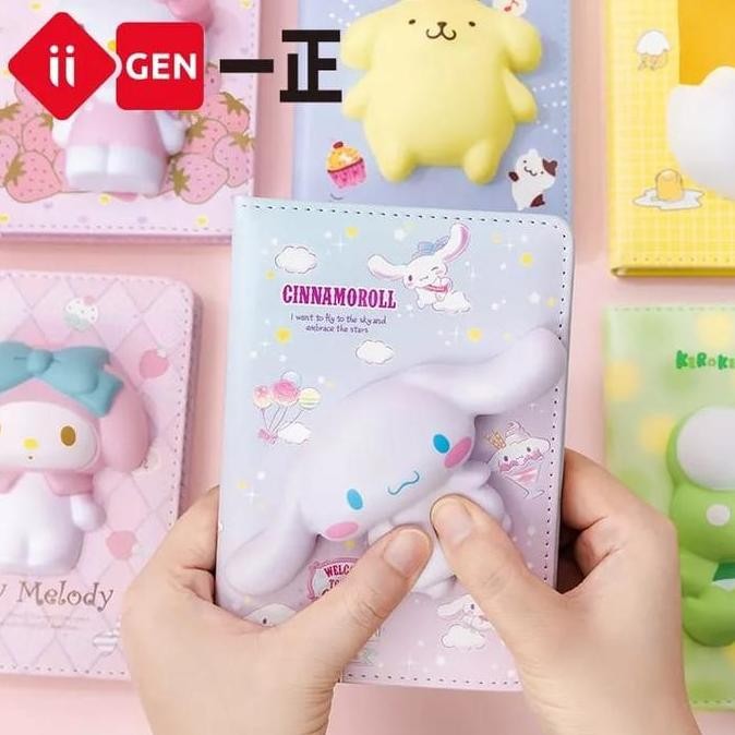 

READY Buku Diary Squishy Book Kawai Notebook Sanrio Agenda Kuromi Cinnamo Paper Stationery NEW